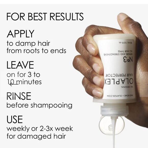 OLAPLEX Nº.3 HAIR PERFECTOR Repairs and Strengthens for all hair types 2 bottles - Picture 5 of 12
